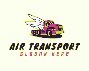 Truck Wings Logistics logo design