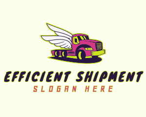 Truck Wings Logistics logo design