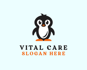 Cute Baby Penguin logo