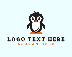 Cute Baby Penguin logo