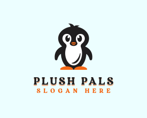 Cute Baby Penguin logo design