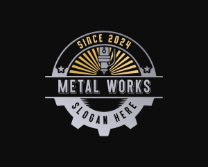 Metalwork Laser Engraving logo design