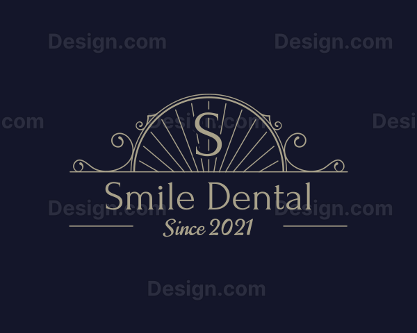 Elegant Sea Shell Arch Logo