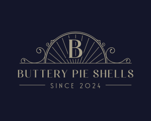 Elegant Sea Shell Arch logo design