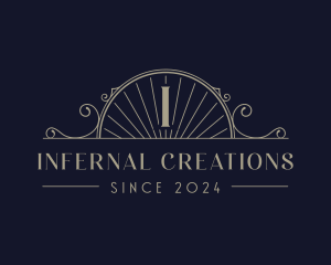 Elegant Sea Shell Arch logo design