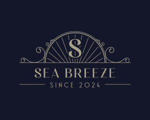 Elegant Sea Shell Arch logo design