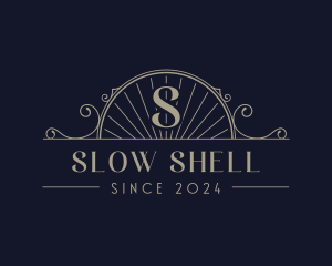 Elegant Sea Shell Arch logo design