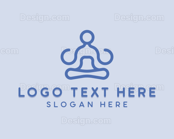 Yoga Wellness Meditation Logo