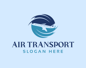 Airplane Transportation Flight logo design