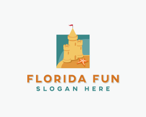 Sand Castle Structure logo design