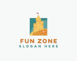 Sand Castle Structure logo design