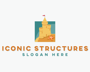 Sand Castle Structure logo design