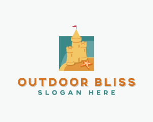 Sand Castle Structure logo design