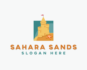 Sand Castle Structure logo design