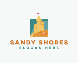 Sand Castle Structure logo design