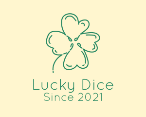 Clover Leaf Doodle logo design