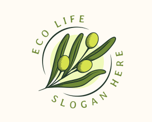 Natural Olive Fruit logo design