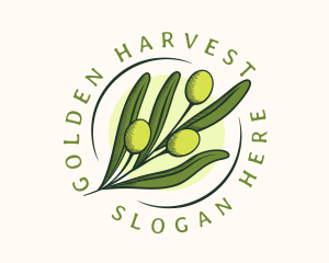 Natural Olive Fruit logo design