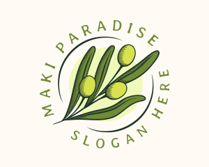 Natural Olive Fruit logo design