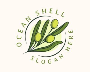 Natural Olive Fruit logo design