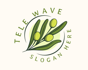 Natural Olive Fruit logo design