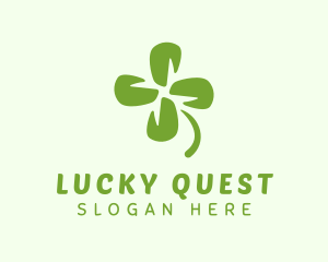 Four Leaf Clover Luck logo design