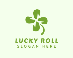 Four Leaf Clover Luck logo design