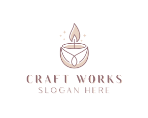 Spa Candle Decor  logo design