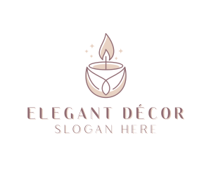 Spa Candle Decor  logo design