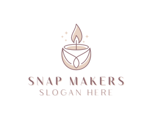 Spa Candle Decor  logo design