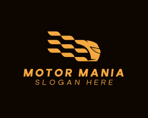 Fast Motor Racing Helmet  logo design