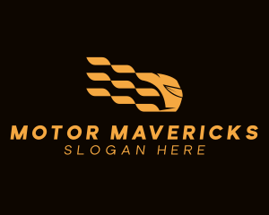 Fast Motor Racing Helmet  logo design