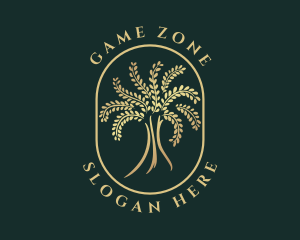 Natural Golden Tree Logo