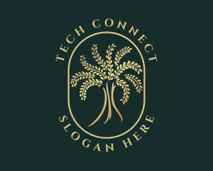 Natural Golden Tree Logo