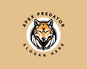 Wolf Wildlife Predator logo design