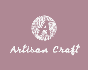 Cursive Wooden Crafts logo