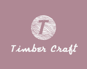 Cursive Wooden Crafts logo