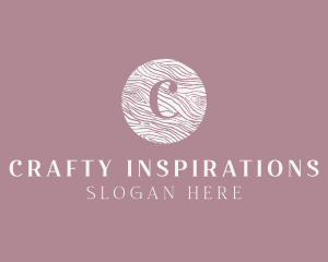 Cursive Wooden Crafts logo