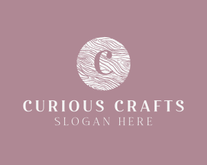 Cursive Wooden Crafts logo