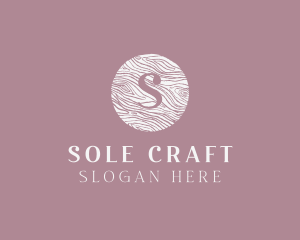 Cursive Wooden Crafts logo design