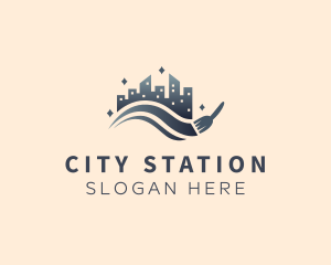 City Brush Cleaning logo design