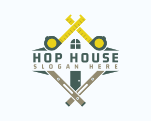 House Builder Construction logo design