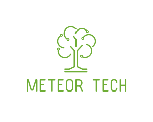 Green Tech Tree logo design