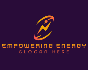 Energy Plug Lightning logo design