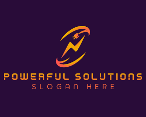 Energy Plug Lightning logo design