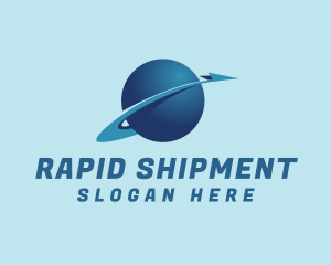 Globe Arrow Shipment logo design