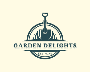 Shovel Grass Gardening logo design