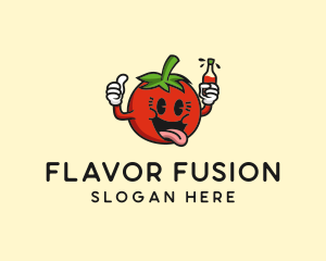 Tomato Sauce Drink logo design