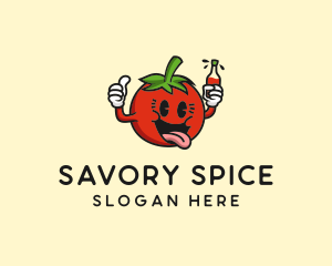 Tomato Sauce Drink logo design