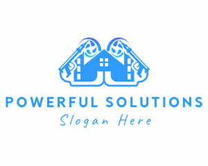 Pressure Washer House logo design